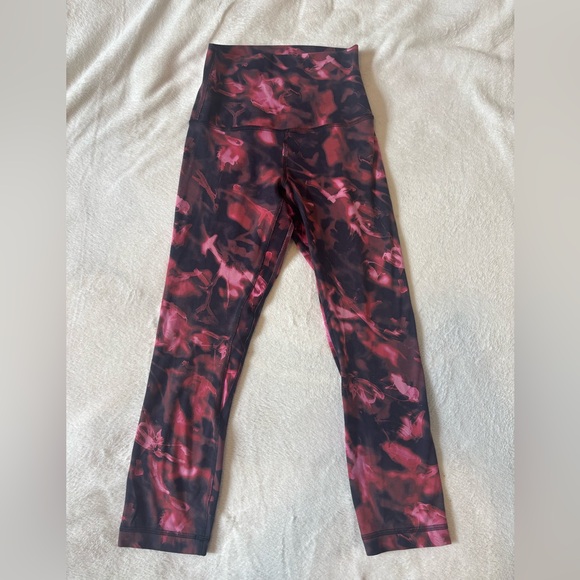 Lululemon Align High-Rise Crop 21" Intensity Pink Blossom Multi - Size 2 - Picture 1 of 4